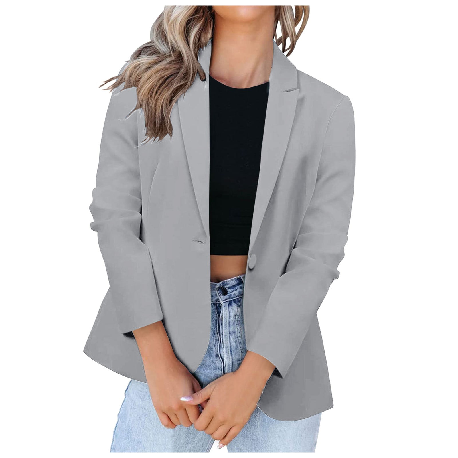 Women Blazer Womens Blazer Suit Top Jacket Casual Smart Ladies