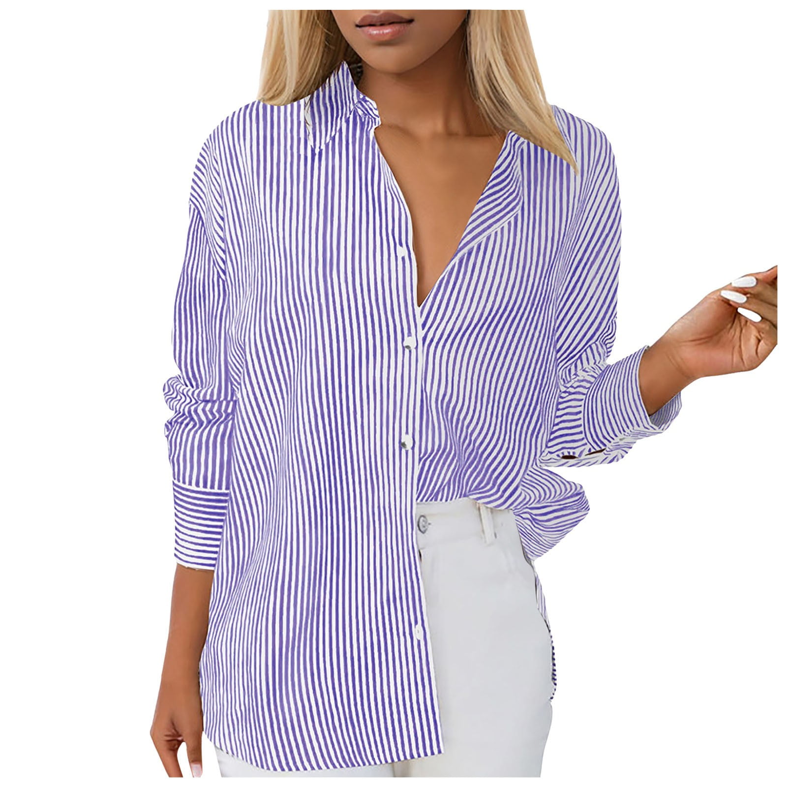 Button Up Long Sleeve Shirt with Breast Pockets main image 1