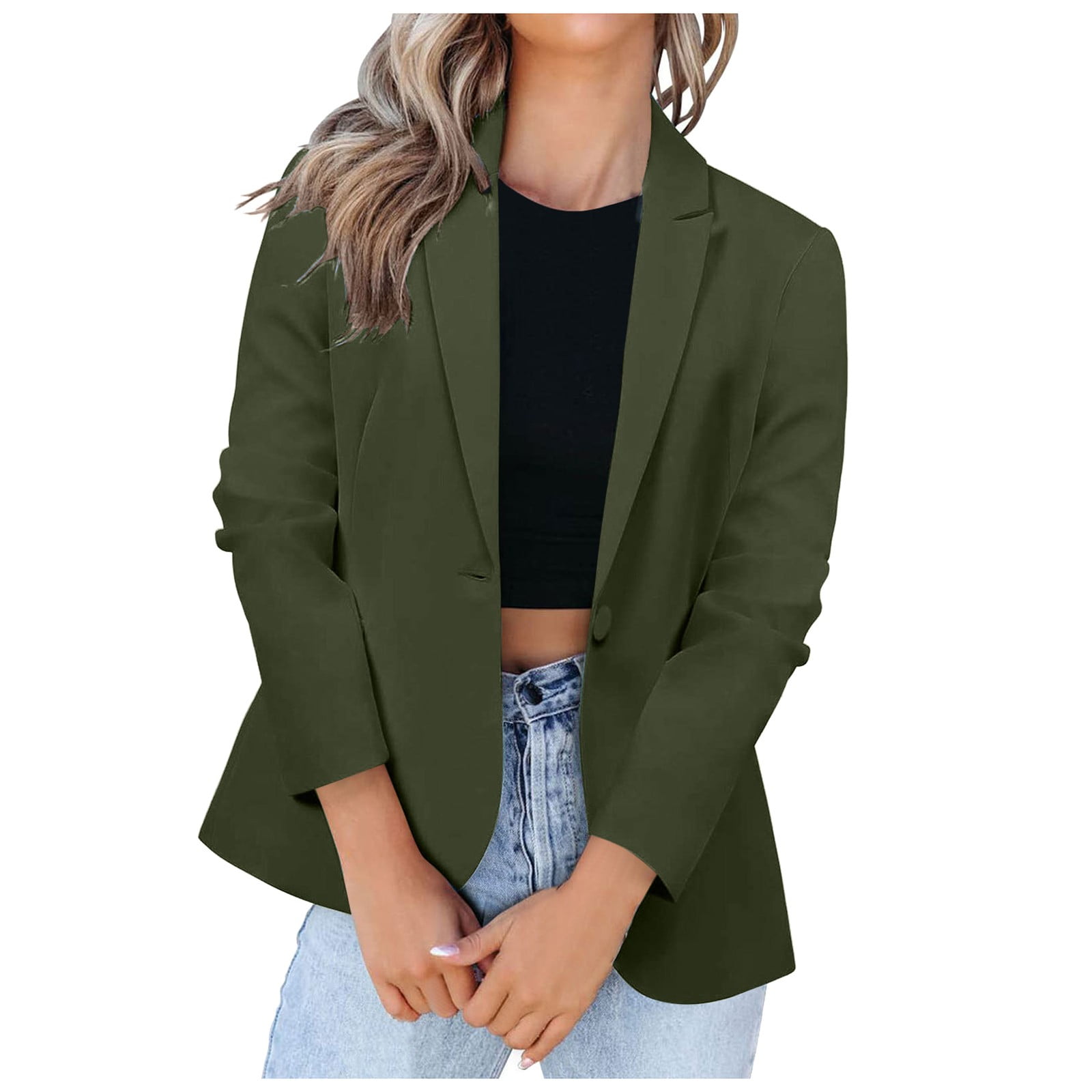 Women's Blazers Suit Jackets Women's Velvet Blazer Casual Long