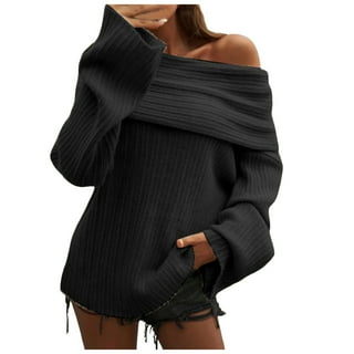 Off Shoulder Slouchy Sweater