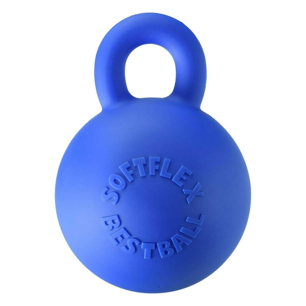 Hueter Toledo Soft Flex Gripper Ball Dog Toy Blue 7