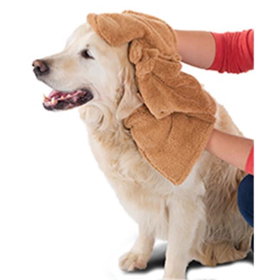 Hueter Toledo The Muddy Mit Pet Towel Large Tan 31" x 16.5" x 1"