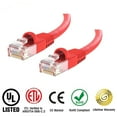 thumbnail image 1 of Huetron™ Cat 5e Ethernet Snagless RJ45 Patch Computer LAN Network Cord Cable (20 ft/RED)), 1 of 6