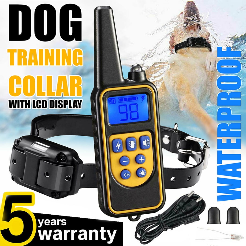 Huewind Dog Training Collar, Waterproof, LED, 3000 FT Remote, Vibrate