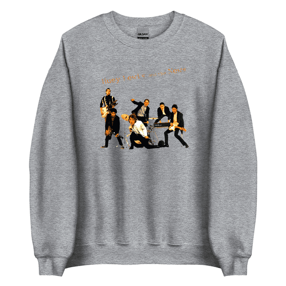 Huey Lewis and the News debut Sweatshirts Chris Hayes, Johnny Colla, Bill Gibson