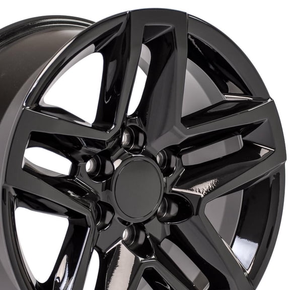 OE Wheels CV34 18x8.5 Trail Boss Style Wheels - Gloss Black Rims 18 Inch Set of 4, 6x139.7 Wheels - Optional TPMS & 275/65R18 Tires and Rims Packages - Fits GM Trucks & SUVs (Set of 4 Rims)