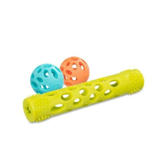 Huff N Puff Dog Toys - Assorted Color - Pack of 3 - 6 Each per Case