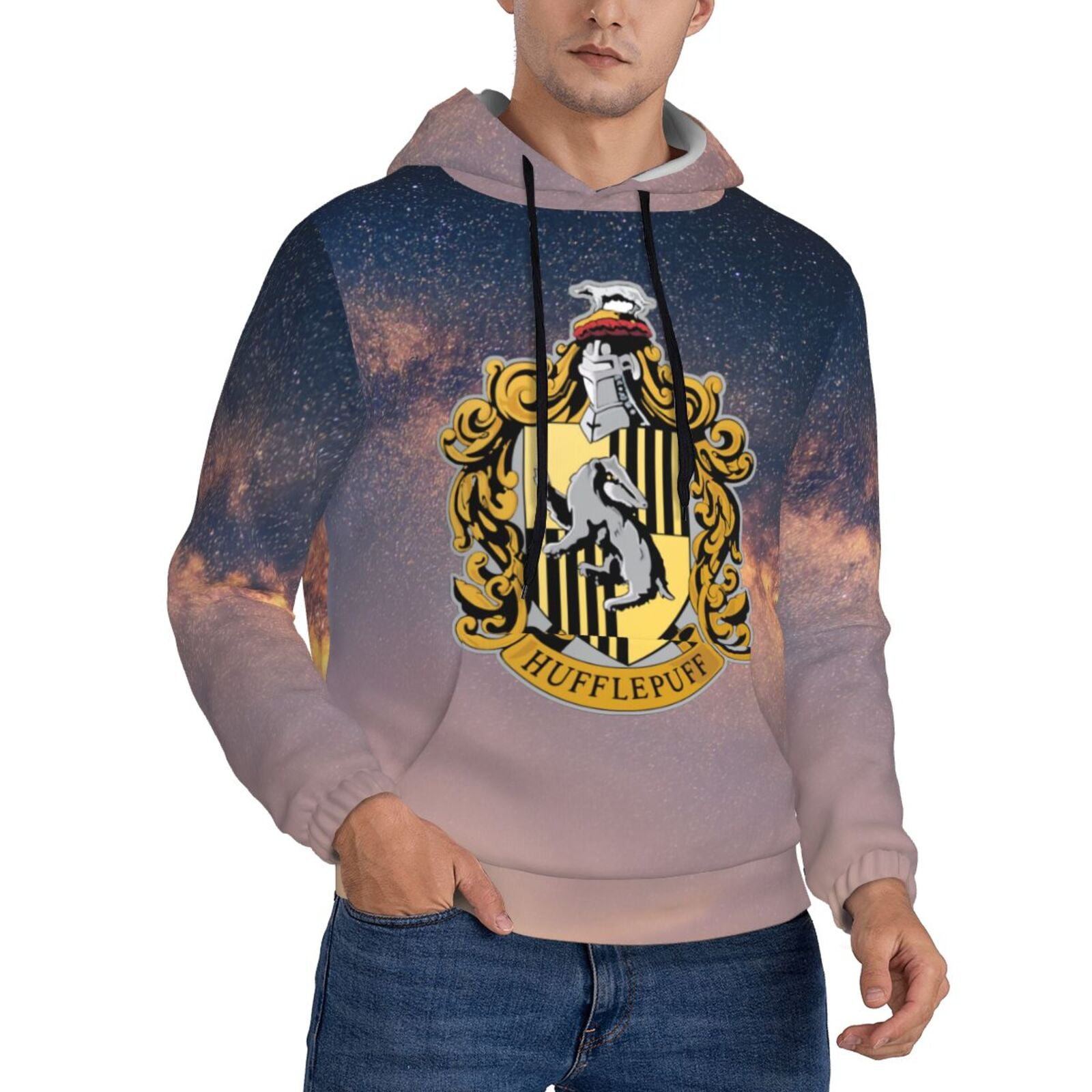 Hufflepuff Harry Potter Sweatshirt For Mens Fashion Hoodies Pullover  Athletic Daily Hoody Hooded Gift
