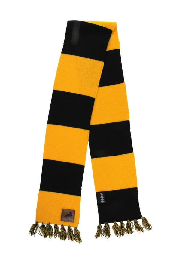 Hufflepuff Patch Striped Scarf