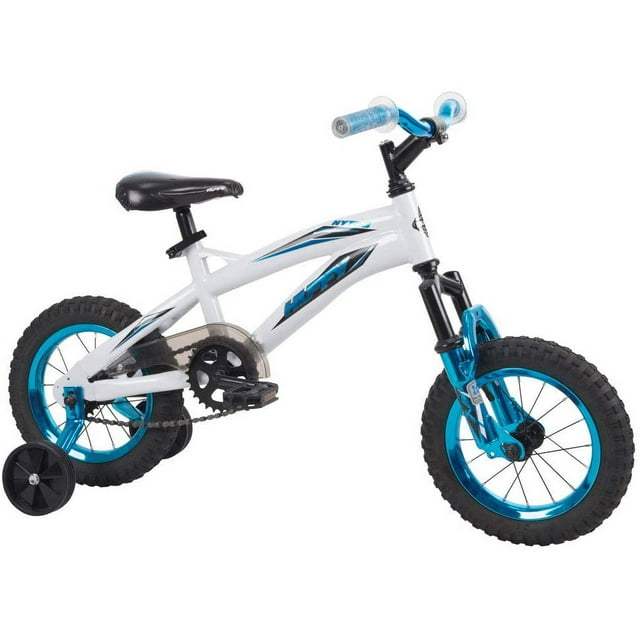 Huffy 12inch Kids Bike with Training Wheels Small White