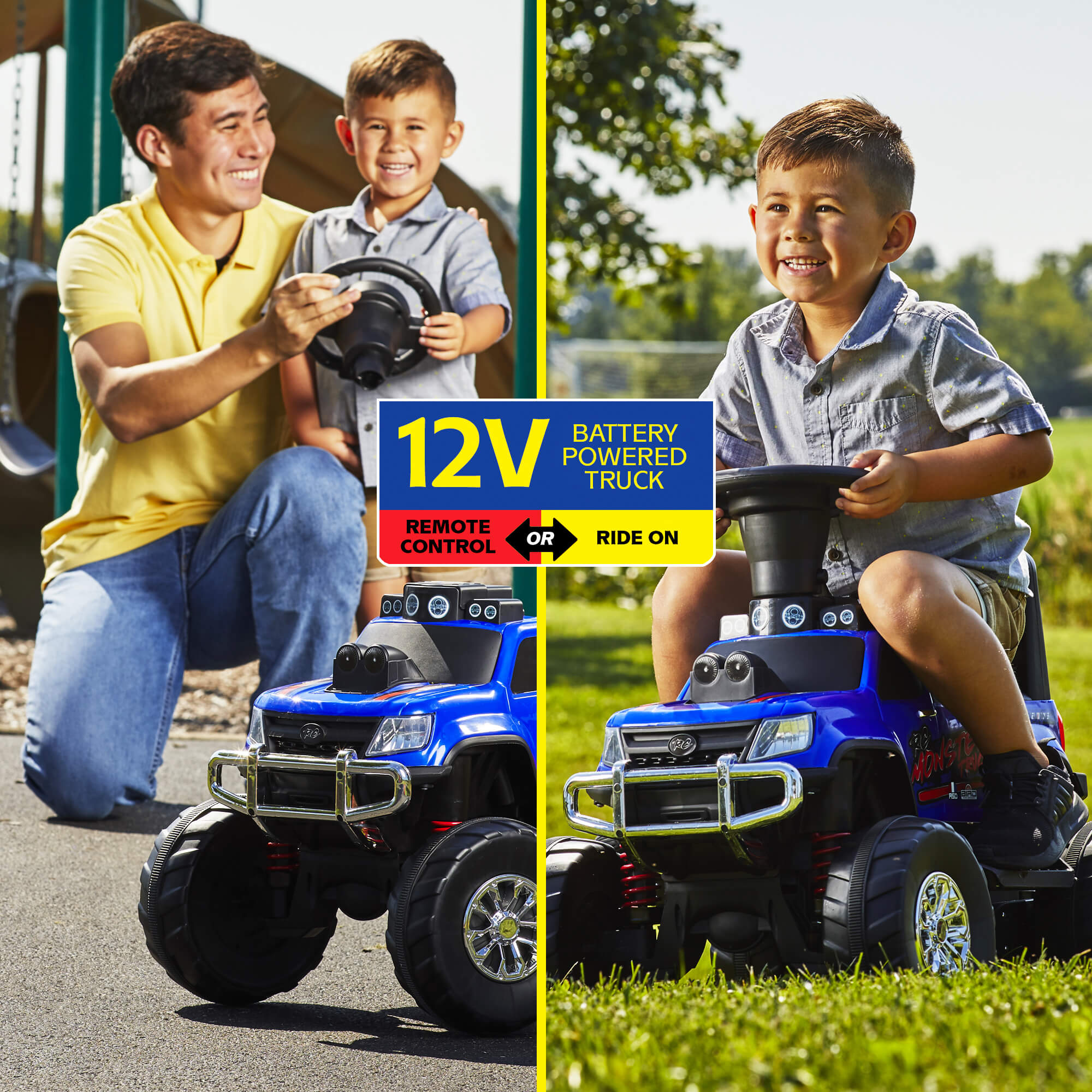 Huffy 12V Battery-Powered Remote-Control Monster Truck Ride-On Toy - image 1 of 13