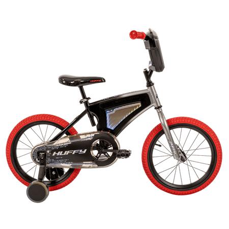 Huffy 16” Electro-Light Kids Bike, Fits Riders 42”-48”, Red, Youth, Unisex