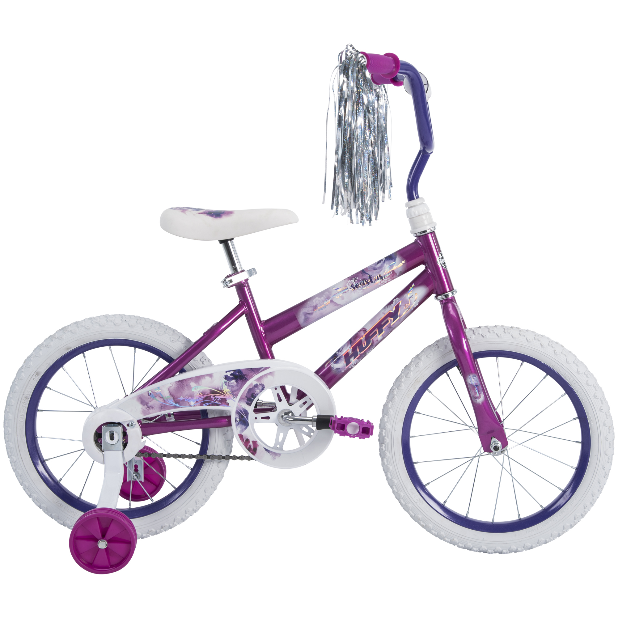 Huffy 16 in. Sea Star Kids Bike for Girls Ages 4 and up, Child, Metallic Purple - image 1 of 10