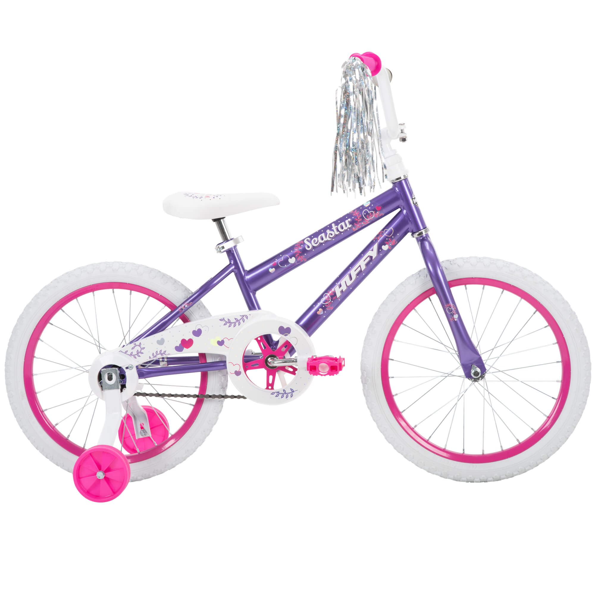 Huffy 18 in. Sea Star Kids Bike for Girls Ages 4 and up,Child, Metallic Purple - image 1 of 15