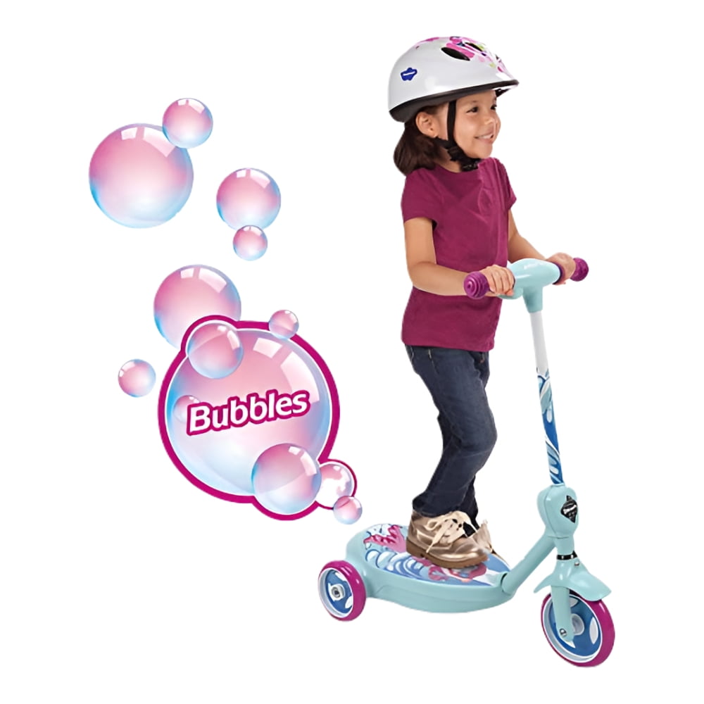 Huffy 18037P 6V 2 in 1 Bubble Scooter Mermaid Toy Pink