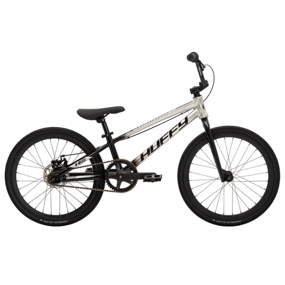 Huffy 20" Pro Lightning Expert BMX Race Bike with Aluminum Frame, Fits Riders 54" - 60", Nickel