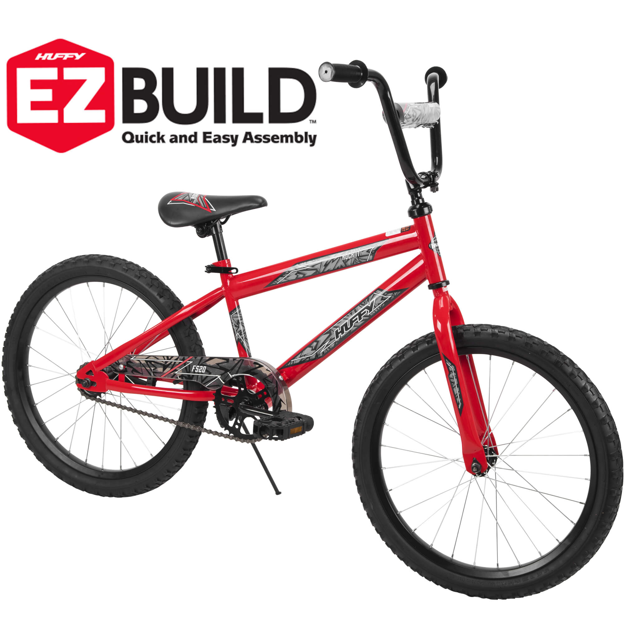 Huffy 20" Rock It EZ Build Kids Bike for Boys, Red - image 1 of 6