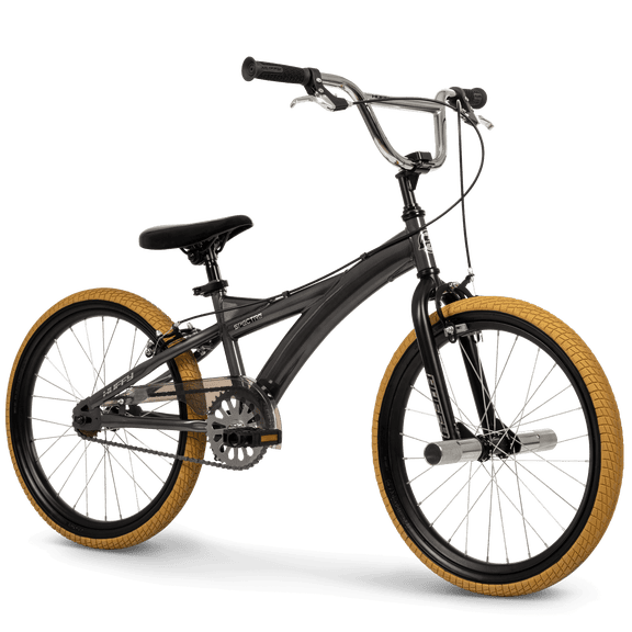 Huffy 20" Spectre BMX Style Bike, Fits Riders 44+, Smoke Chrome, Kids/Teens, Unisex
