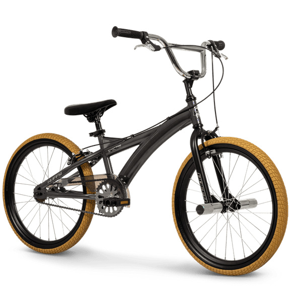 Huffy 20" Spectre BMX Style Bike, Freestyle, Pegs, Tween/Teen, Smoke Chrome