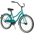 thumbnail image 1 of Huffy 24” Cranbrook Girls Beach Cruiser Bike for Women, Emerald Green, 1 of 8