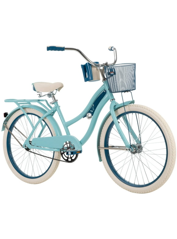 Huffy 24" Nel Lusso Girls' Cruiser Bike, Blue