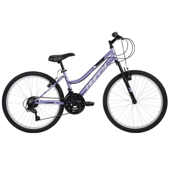 Huffy 24" Rock Creek Mountain Bike, Fits Riders 58 - 70, Purple, Adult, Women's