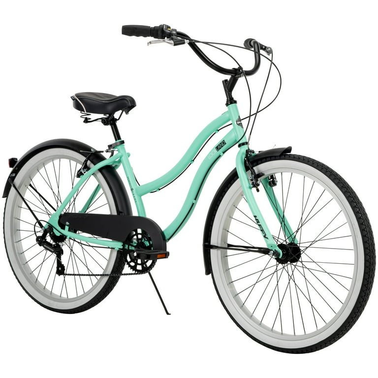 Huffy 26 In. Women s Lockland 7 Speed Cruiser Bike Sea Foam Green Walmart