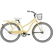 Huffy 26" Woodhaven Cruiser Bike, Fits Riders 60"+, Cream Yellow, Adult, Women's