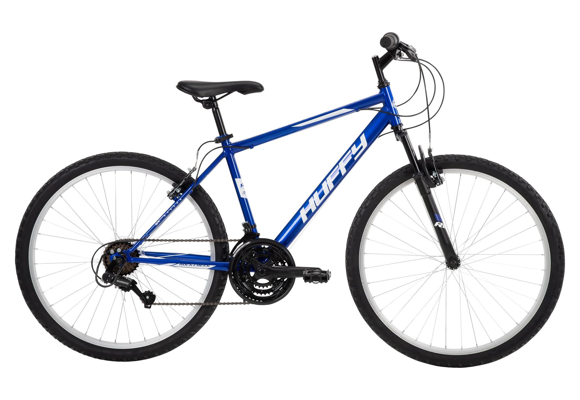 Huffy 26-inch Rock Creek Men's Mountain Bike, Ages 13 and Up, Blue - image 1 of 13