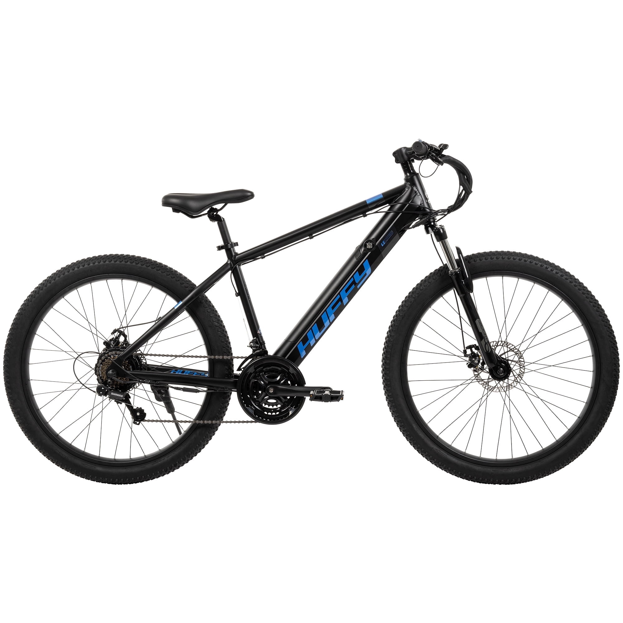 Huffy 27.5” Eventis 36V Electric Bike, Fits Riders 60”+, Black, Adult, Unisex