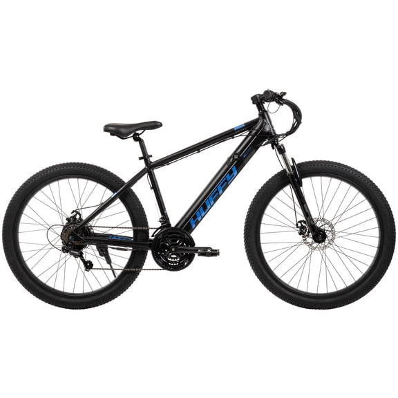 Huffy 27.5 Eventis 36V Electric Bike, Fits Riders 60+, Black, Adult, Unisex