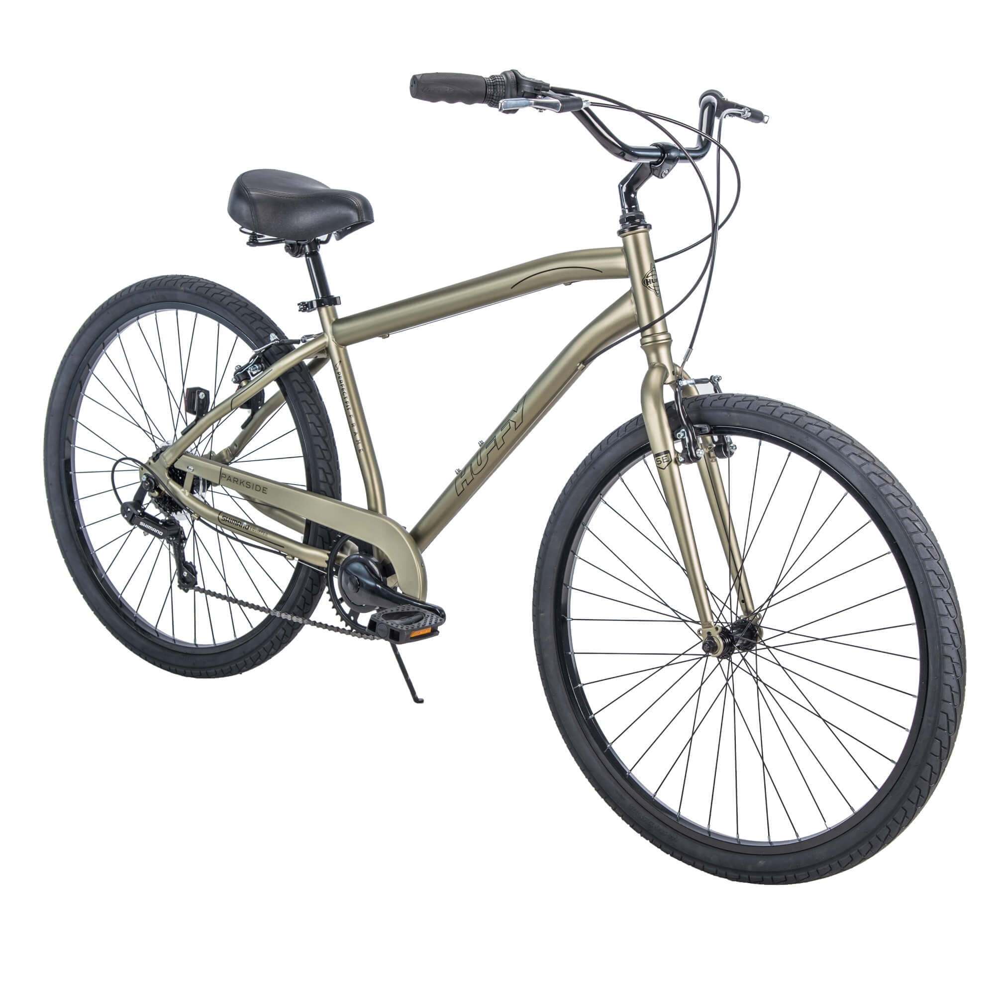 Huffy 27.5" Parkside SE Men's Comfort Bike with Perfect Fit Frame,  Green Sage