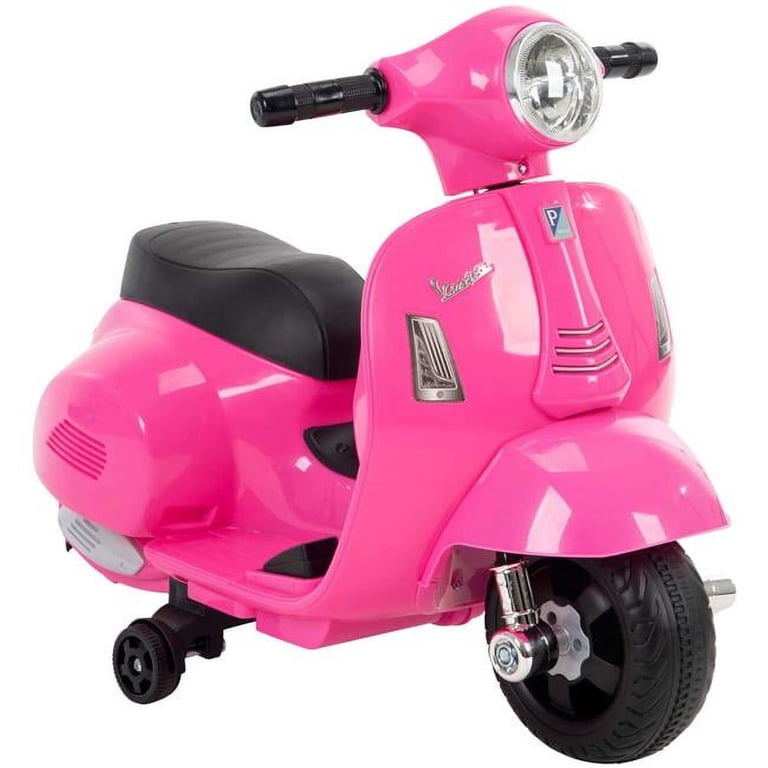 Huffy Kids Electric Mini Vespa Ride-On Scooter, 6V Motorized Power