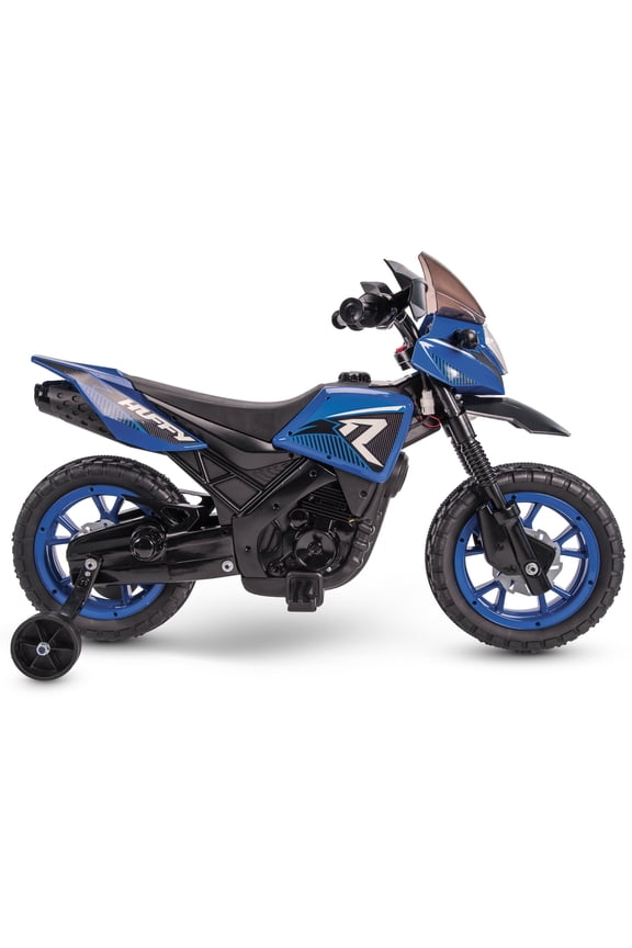 6V Motorcycle Kids' Battery Ride-On, Ages 3-7 Years Old, Blue, Youth, Boy's