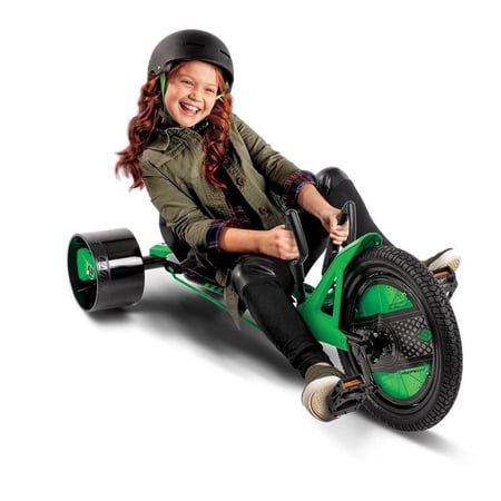 Huffy 16” Green Machine Drift Trike, Ages 5-8 Years Old, Green/Black, Kids, Unisex
