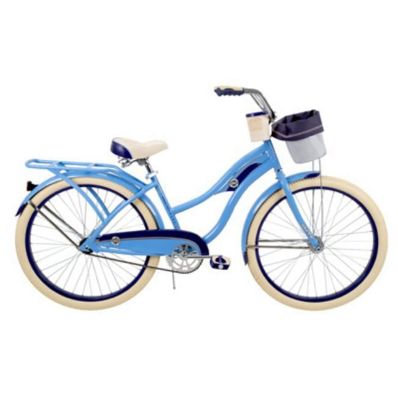 Huffy Bicycles 253944 26 in. Deluxe Ladies Cruiser Bike Gloss Periwinkle
