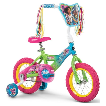 Huffy Disney Encanto Girls Bike, 12" Wheels, Ages 3+, Training Wheels