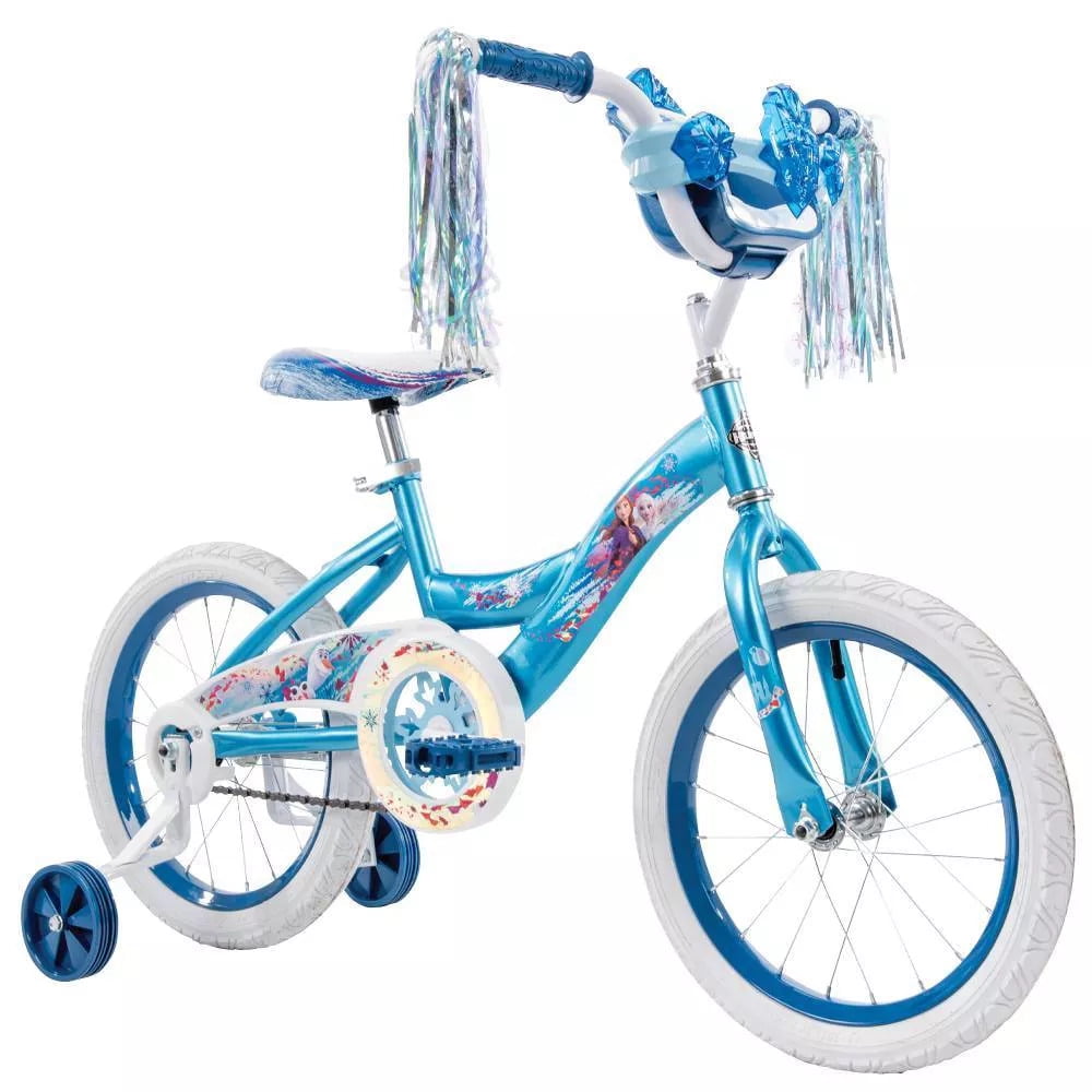 Huffy Vélo enfant Disney La reine des neiges 16 pouces EZ-Build  stabilisateurs, bleu