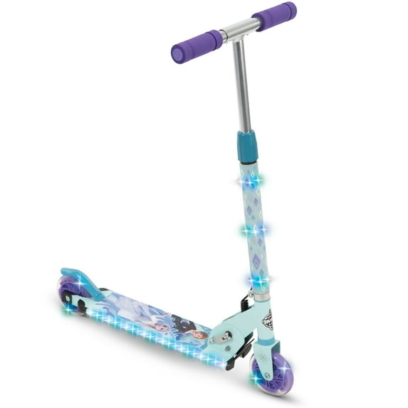 Huffy Disney Frozen Electro-Light Inline Kick Scooter for Girls