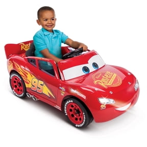 Huffy 6V Disney Pixar Cars Lightning McQueen Ride-On, Ages 3-7 Years Old, Red, Kids, Unisex