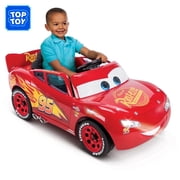 Huffy 6V Disney Pixar Cars Lightning McQueen Ride-On, Ages 3-7 Years Old, Red, Kids, Unisex