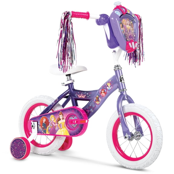 Huffy 12 Disney Princess Kids Bike, Fits Riders 37-42, Purple, Youth, Girls