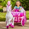 thumbnail image 1 of Huffy Disney Princess Horse and Carriage Ride-On Toy, Kids Ages 3+, 6V, 1 of 16
