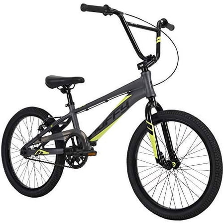 Huffy Enigma 20" Kid's BMX Bike, Beginner Level Rider, Ages 5+ Years Old, 3 Piece Steel Crank, 44/16 Gearing, Rugged and Durable, Strong and Lightweight for Speed and Handling, Matte Black