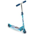 thumbnail image 1 of Huffy Frozen II Kids Ages 5+ Folding Outdoor Inline Scooter w/ LED Lights, Blue, 1 of 5