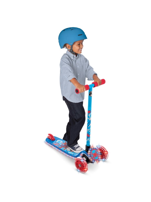 Marvel Spidey & His Amazing Friends Light-Up Toddler Scooter, Ages 3+, Blue, Boys