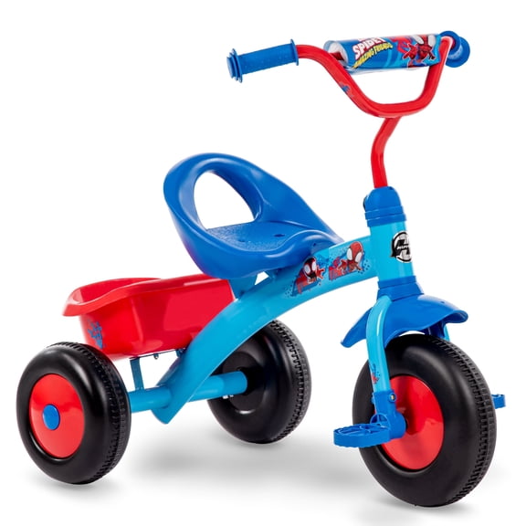 Huffy Spider-Man/Spidey and His Amazing Friends Tricycle, Ages 3+, Blue, Kids, Boys