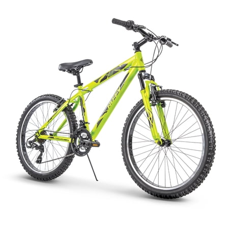 Huffy Tekton 21-Speed Men’s Mountain Bike, 24-inch, Neon Yellow