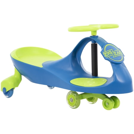 Huffy Zig Zag Ride-on Wiggle Car for Kids, Blue