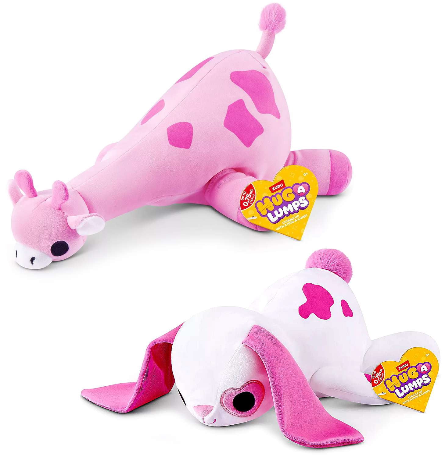 Hug-A-Lumps Valentine's Day Love Collection Fleur the Giraffe & Lola the Rabbit Weighted Plush 2-Pack